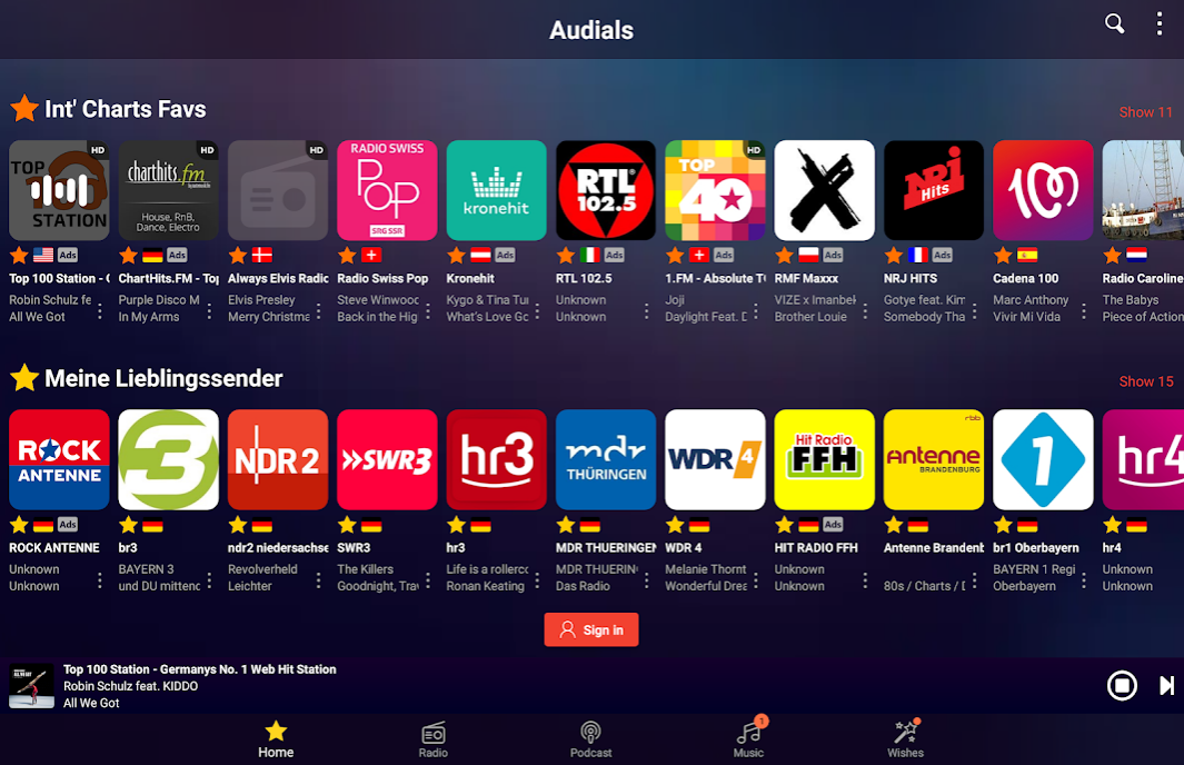 معرفی اپلیکیشن Audials Play؛ رادیو اینترنتی و پادکست بینالمللی